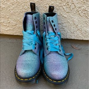 Dr. Martens 1460 Pascal Glitter Boots Size 6